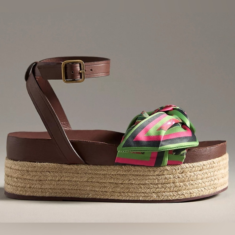NWT FARM Rio Scarf Espadrilles Size: 8.5 New with box